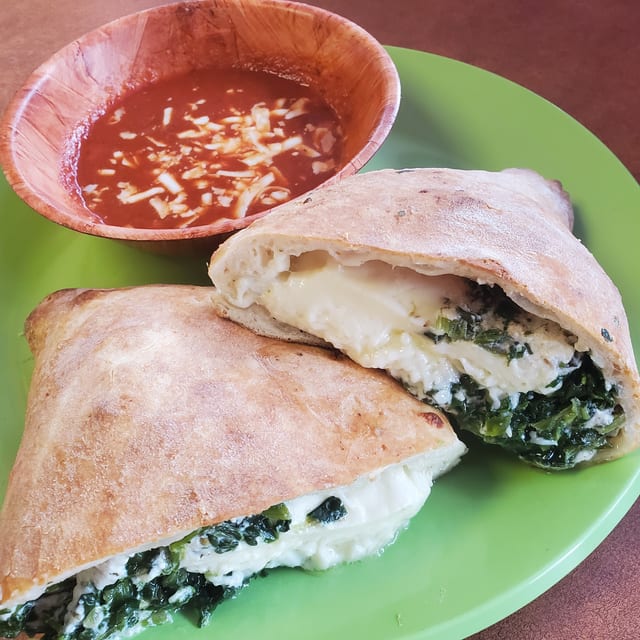 Spinach Calzone.